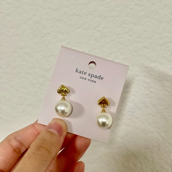 NWT! Kate Spade Faux Pearl Earrings - Picture 3 of 6